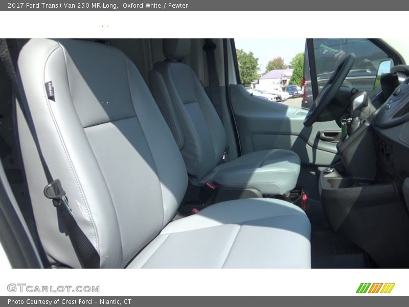 Oxford White / Pewter 2017 Ford Transit Van 250 MR Long