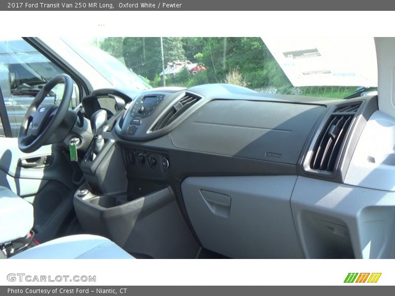 Oxford White / Pewter 2017 Ford Transit Van 250 MR Long