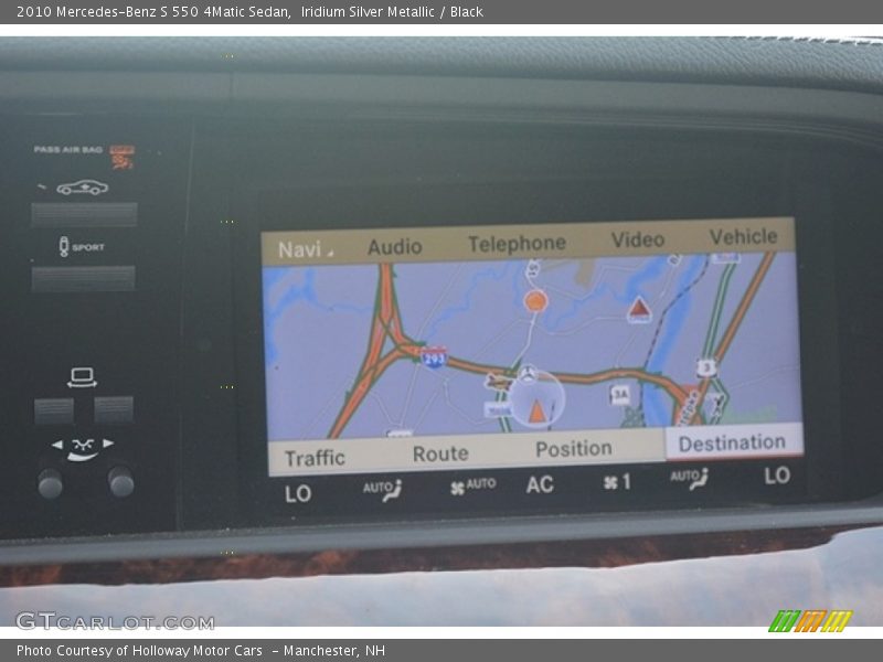 Iridium Silver Metallic / Black 2010 Mercedes-Benz S 550 4Matic Sedan