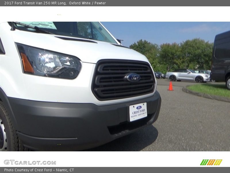 Oxford White / Pewter 2017 Ford Transit Van 250 MR Long