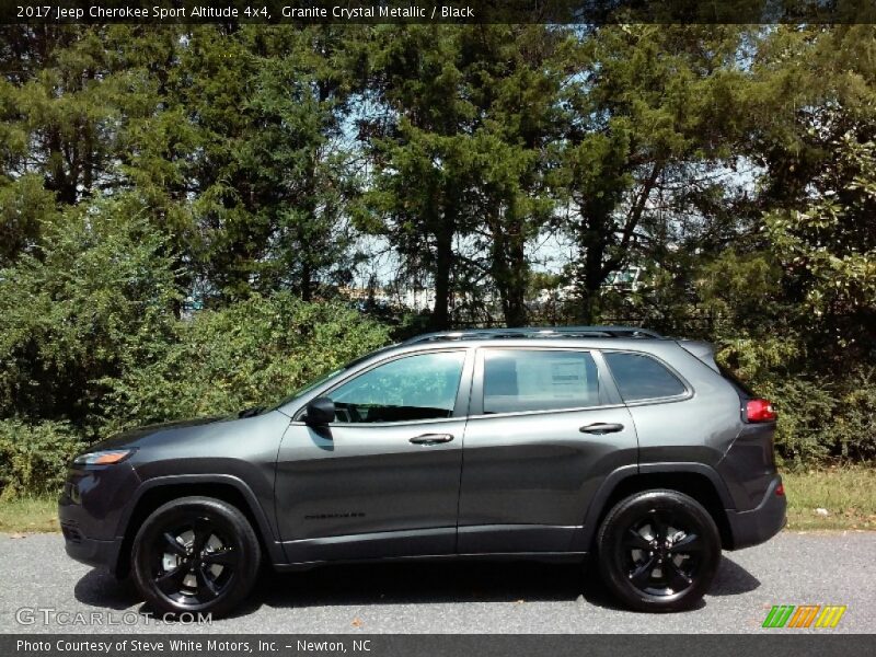 Granite Crystal Metallic / Black 2017 Jeep Cherokee Sport Altitude 4x4