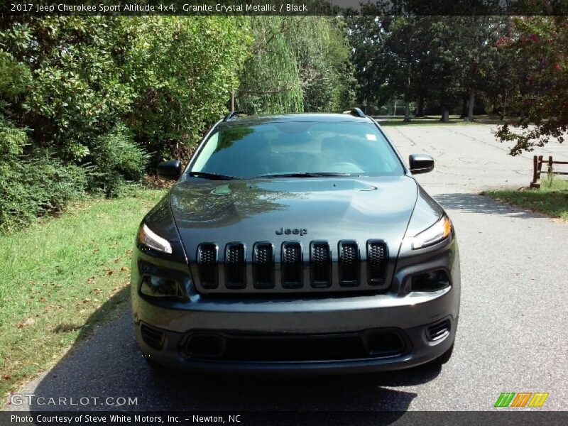 Granite Crystal Metallic / Black 2017 Jeep Cherokee Sport Altitude 4x4