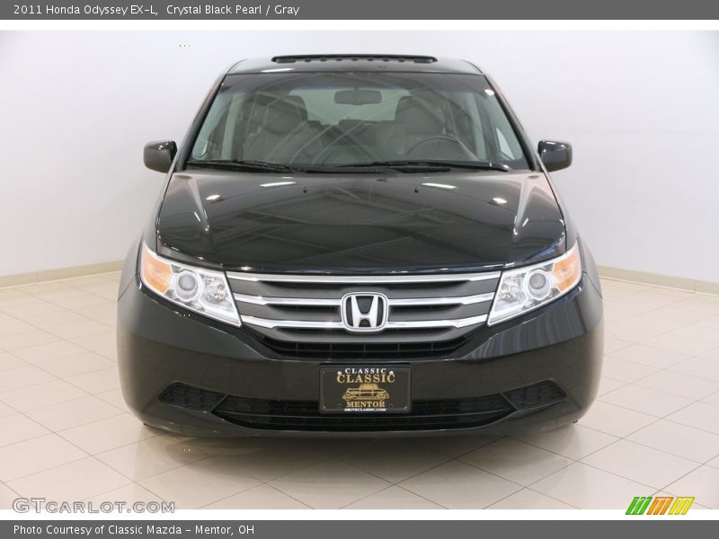 Crystal Black Pearl / Gray 2011 Honda Odyssey EX-L