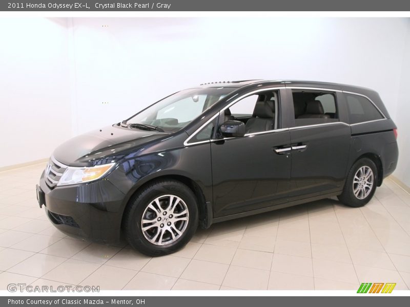 Crystal Black Pearl / Gray 2011 Honda Odyssey EX-L