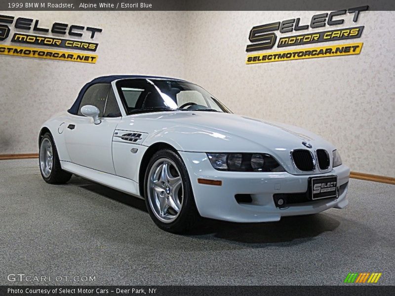 Alpine White / Estoril Blue 1999 BMW M Roadster