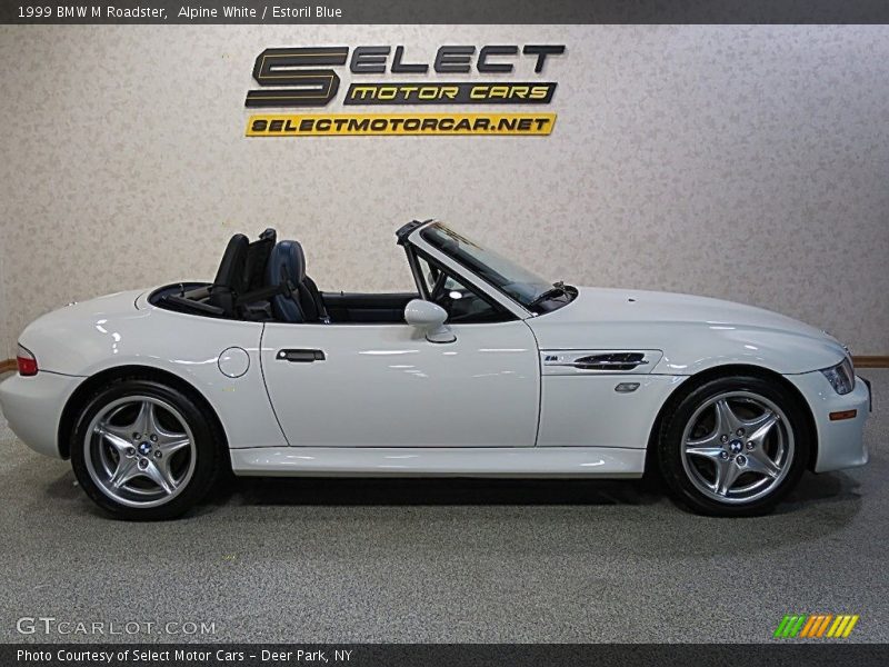 Alpine White / Estoril Blue 1999 BMW M Roadster