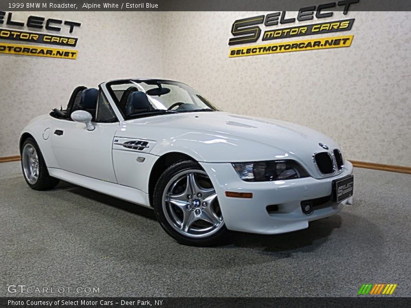 Alpine White / Estoril Blue 1999 BMW M Roadster