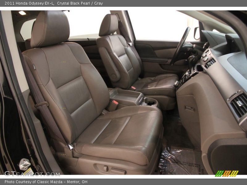 Crystal Black Pearl / Gray 2011 Honda Odyssey EX-L