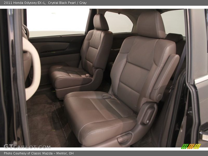 Crystal Black Pearl / Gray 2011 Honda Odyssey EX-L