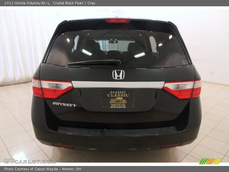 Crystal Black Pearl / Gray 2011 Honda Odyssey EX-L