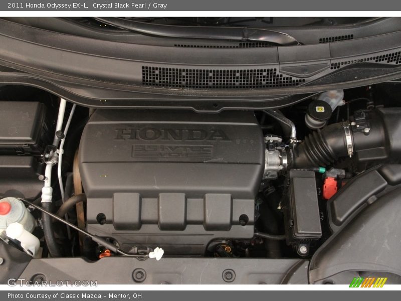 Crystal Black Pearl / Gray 2011 Honda Odyssey EX-L