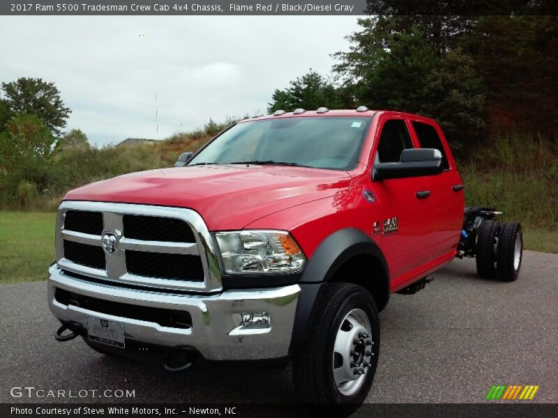 Front 3/4 View of 2017 5500 Tradesman Crew Cab 4x4 Chassis