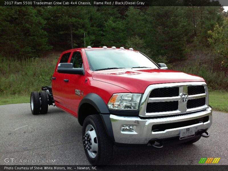  2017 5500 Tradesman Crew Cab 4x4 Chassis Flame Red