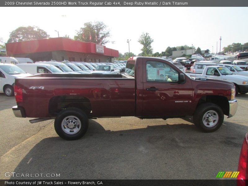 Deep Ruby Metallic / Dark Titanium 2009 Chevrolet Silverado 2500HD Work Truck Regular Cab 4x4