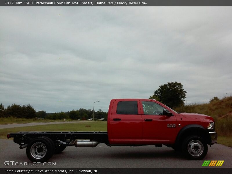 Flame Red / Black/Diesel Gray 2017 Ram 5500 Tradesman Crew Cab 4x4 Chassis