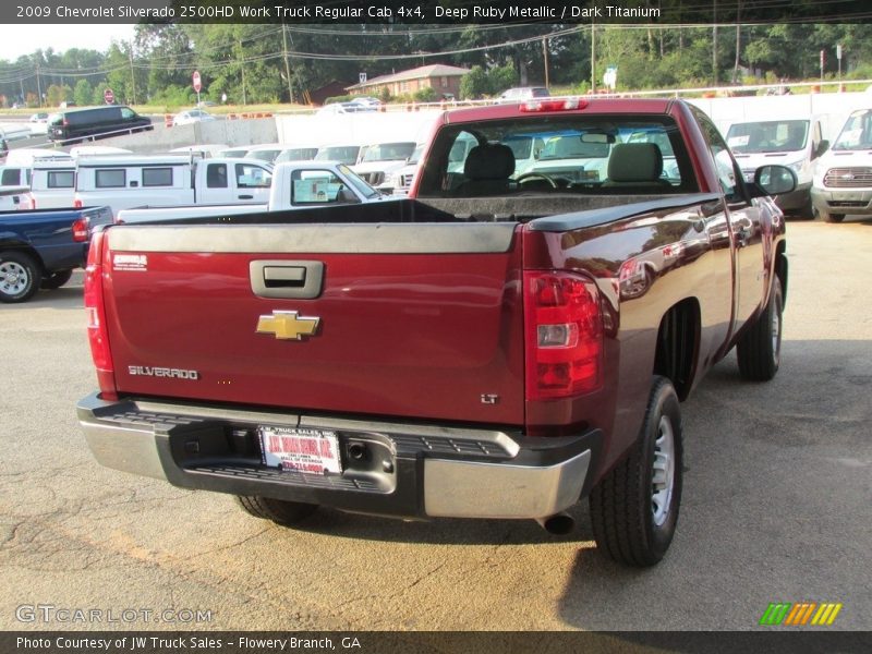 Deep Ruby Metallic / Dark Titanium 2009 Chevrolet Silverado 2500HD Work Truck Regular Cab 4x4