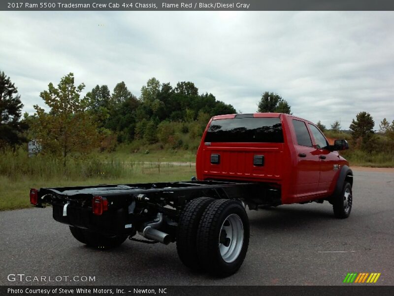 Flame Red / Black/Diesel Gray 2017 Ram 5500 Tradesman Crew Cab 4x4 Chassis