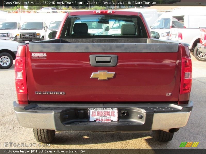 Deep Ruby Metallic / Dark Titanium 2009 Chevrolet Silverado 2500HD Work Truck Regular Cab 4x4