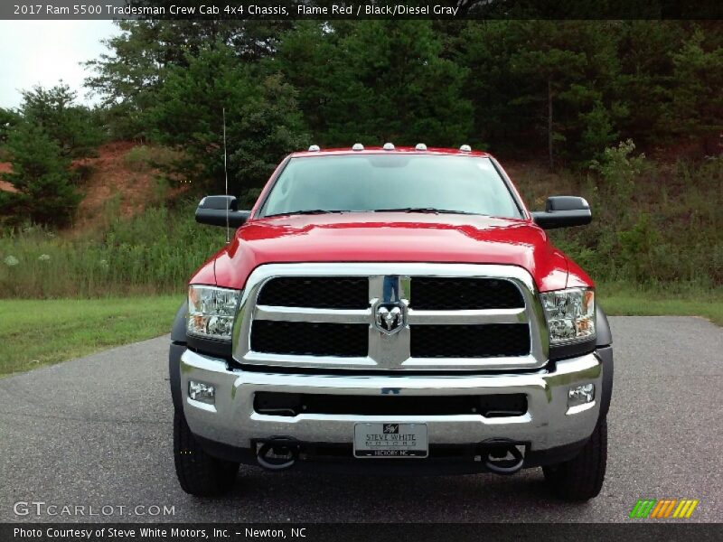 Flame Red / Black/Diesel Gray 2017 Ram 5500 Tradesman Crew Cab 4x4 Chassis
