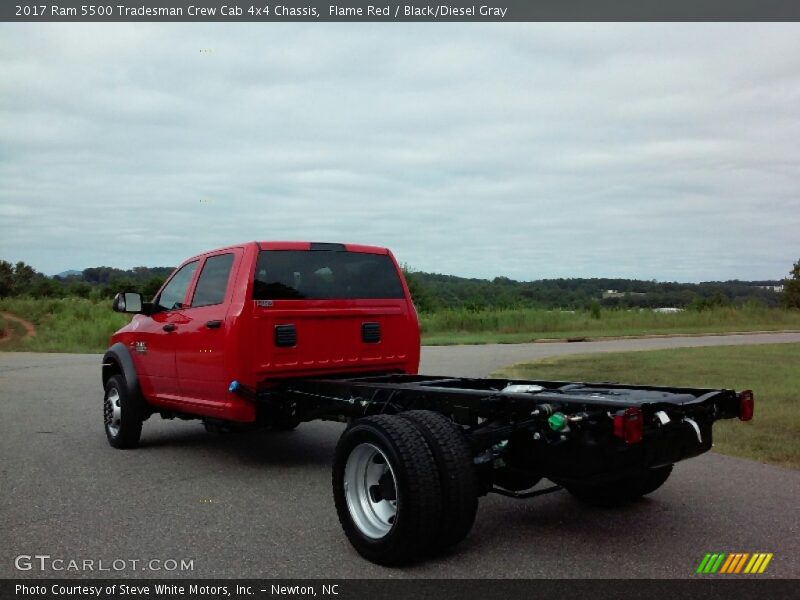 Flame Red / Black/Diesel Gray 2017 Ram 5500 Tradesman Crew Cab 4x4 Chassis