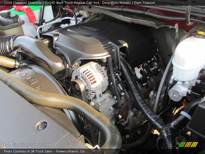 Deep Ruby Metallic / Dark Titanium 2009 Chevrolet Silverado 2500HD Work Truck Regular Cab 4x4