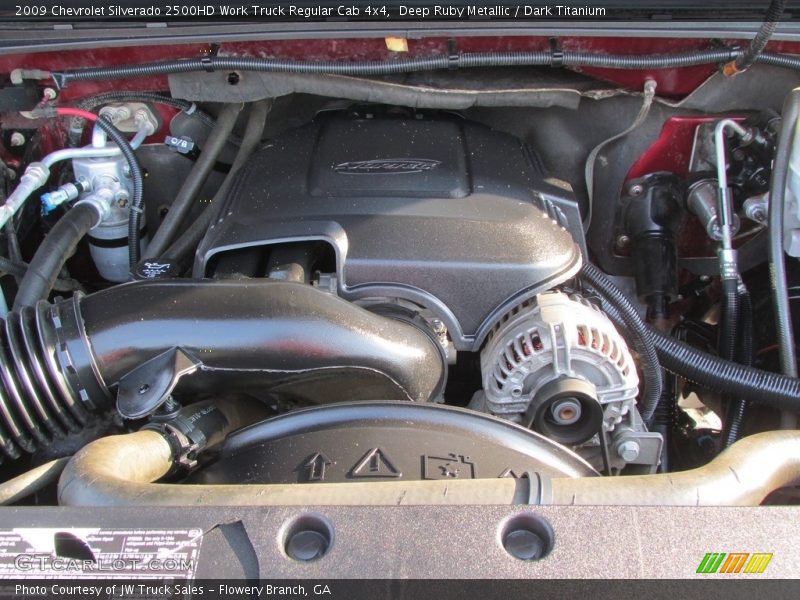 Deep Ruby Metallic / Dark Titanium 2009 Chevrolet Silverado 2500HD Work Truck Regular Cab 4x4