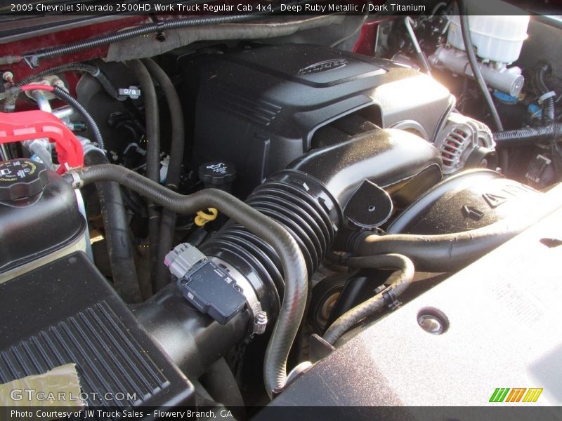 Deep Ruby Metallic / Dark Titanium 2009 Chevrolet Silverado 2500HD Work Truck Regular Cab 4x4