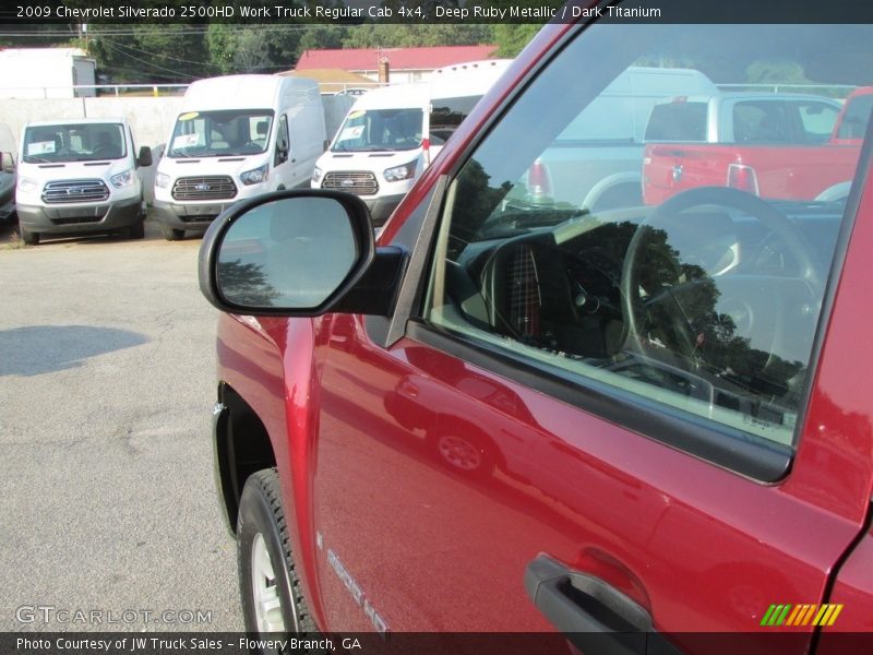 Deep Ruby Metallic / Dark Titanium 2009 Chevrolet Silverado 2500HD Work Truck Regular Cab 4x4