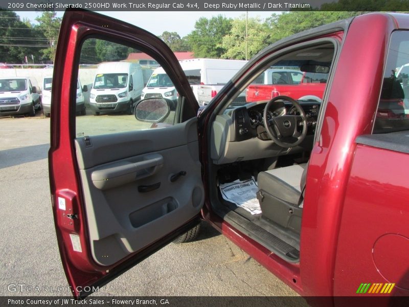 Deep Ruby Metallic / Dark Titanium 2009 Chevrolet Silverado 2500HD Work Truck Regular Cab 4x4