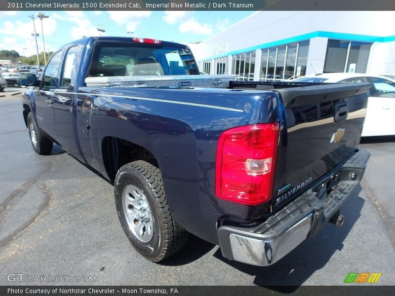 Imperial Blue Metallic / Dark Titanium 2011 Chevrolet Silverado 1500 Extended Cab
