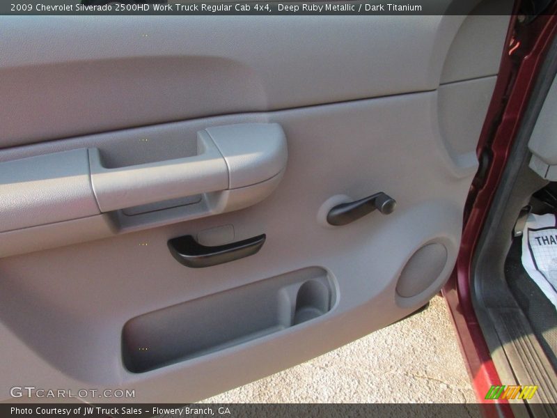 Deep Ruby Metallic / Dark Titanium 2009 Chevrolet Silverado 2500HD Work Truck Regular Cab 4x4