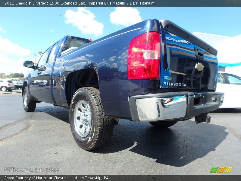 Imperial Blue Metallic / Dark Titanium 2011 Chevrolet Silverado 1500 Extended Cab