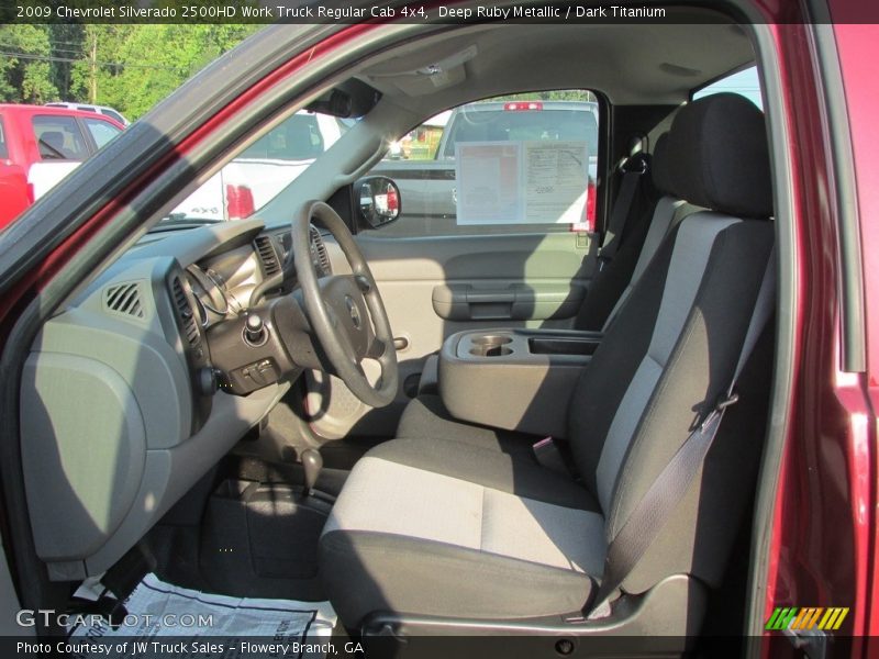 Deep Ruby Metallic / Dark Titanium 2009 Chevrolet Silverado 2500HD Work Truck Regular Cab 4x4
