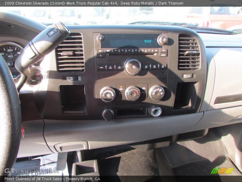 Deep Ruby Metallic / Dark Titanium 2009 Chevrolet Silverado 2500HD Work Truck Regular Cab 4x4