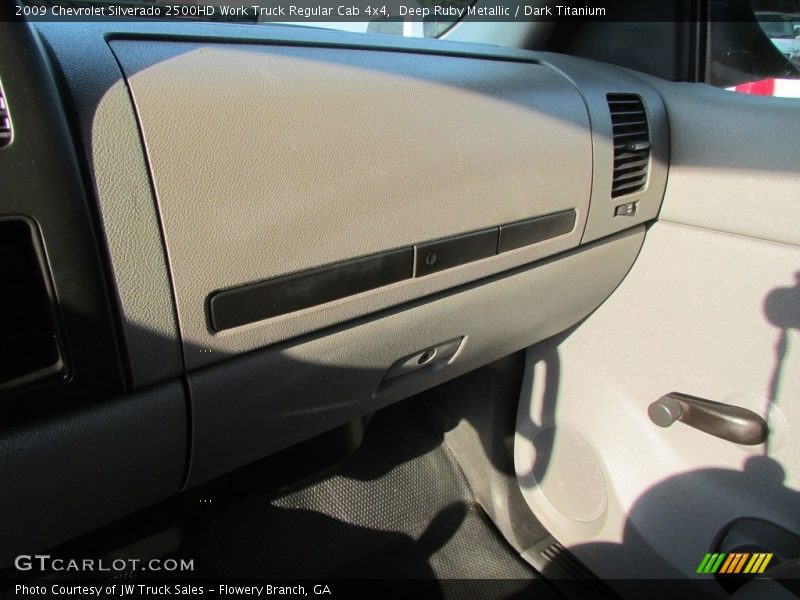 Deep Ruby Metallic / Dark Titanium 2009 Chevrolet Silverado 2500HD Work Truck Regular Cab 4x4