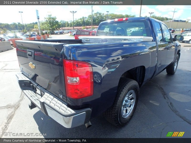 Imperial Blue Metallic / Dark Titanium 2011 Chevrolet Silverado 1500 Extended Cab