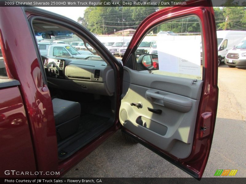 Deep Ruby Metallic / Dark Titanium 2009 Chevrolet Silverado 2500HD Work Truck Regular Cab 4x4