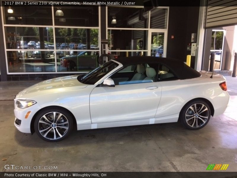 Mineral White Metallic / Oyster 2017 BMW 2 Series 230i xDrive Convertible