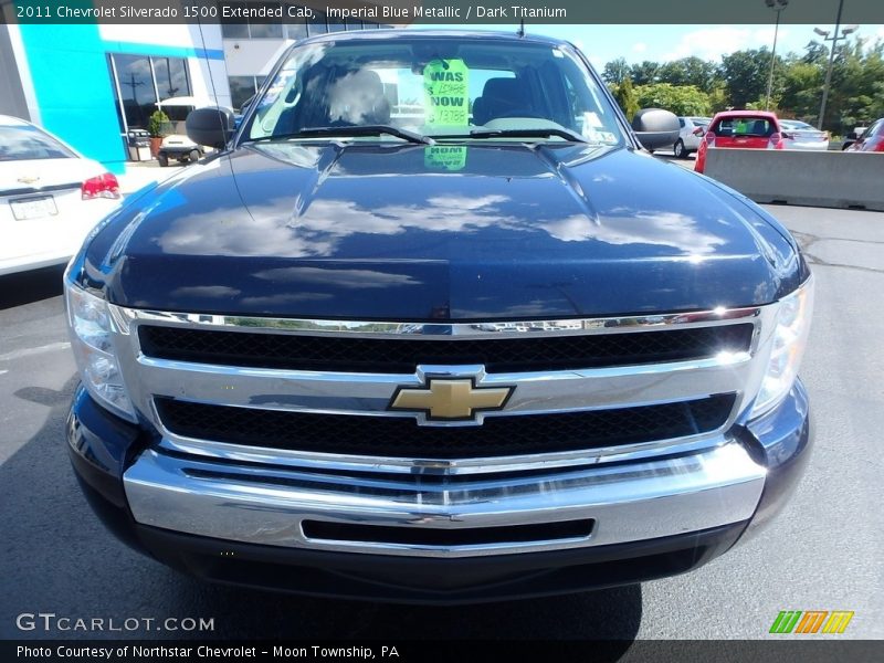 Imperial Blue Metallic / Dark Titanium 2011 Chevrolet Silverado 1500 Extended Cab