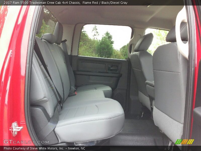 Rear Seat of 2017 5500 Tradesman Crew Cab 4x4 Chassis