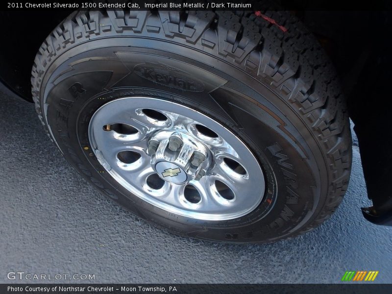 Imperial Blue Metallic / Dark Titanium 2011 Chevrolet Silverado 1500 Extended Cab