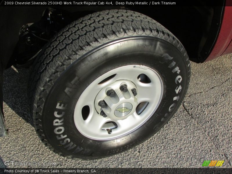 Deep Ruby Metallic / Dark Titanium 2009 Chevrolet Silverado 2500HD Work Truck Regular Cab 4x4
