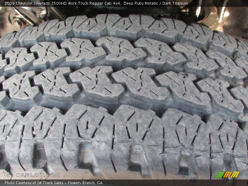 Deep Ruby Metallic / Dark Titanium 2009 Chevrolet Silverado 2500HD Work Truck Regular Cab 4x4