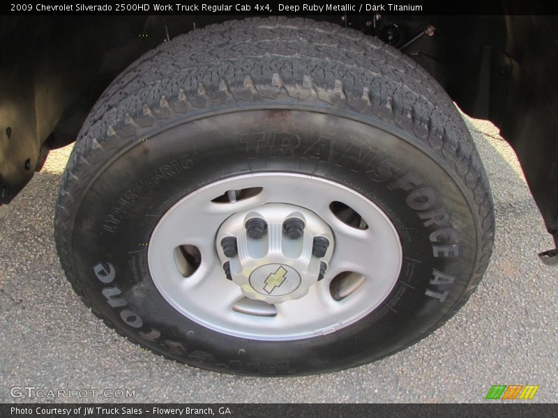 Deep Ruby Metallic / Dark Titanium 2009 Chevrolet Silverado 2500HD Work Truck Regular Cab 4x4