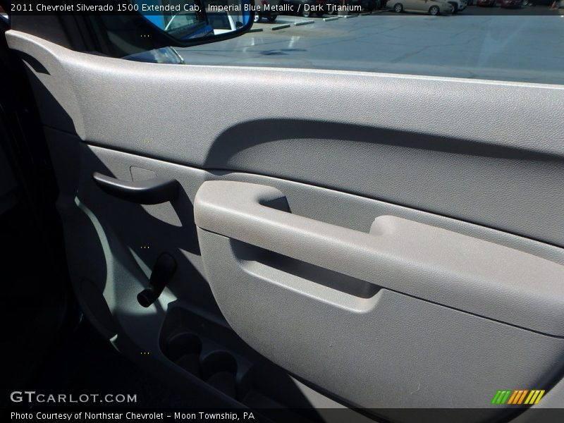 Imperial Blue Metallic / Dark Titanium 2011 Chevrolet Silverado 1500 Extended Cab