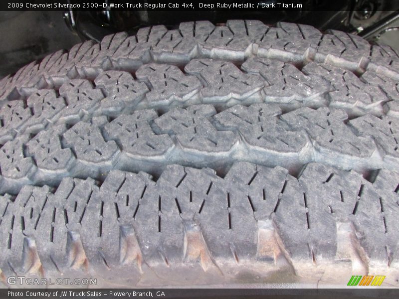 Deep Ruby Metallic / Dark Titanium 2009 Chevrolet Silverado 2500HD Work Truck Regular Cab 4x4