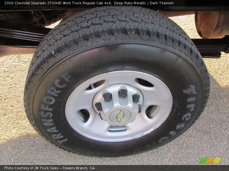 Deep Ruby Metallic / Dark Titanium 2009 Chevrolet Silverado 2500HD Work Truck Regular Cab 4x4