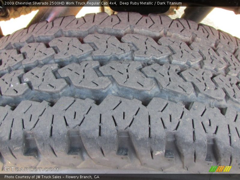 Deep Ruby Metallic / Dark Titanium 2009 Chevrolet Silverado 2500HD Work Truck Regular Cab 4x4