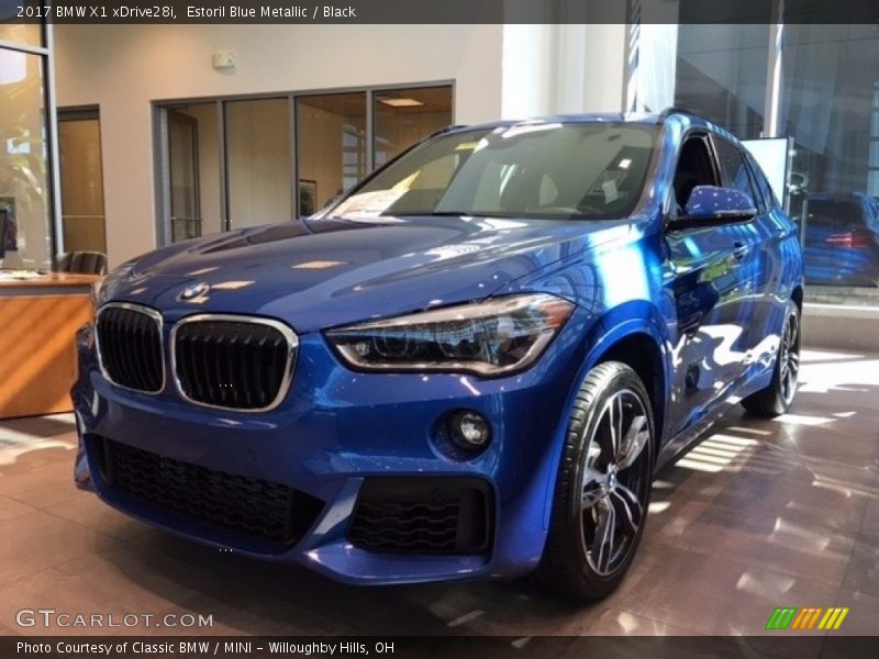 Estoril Blue Metallic / Black 2017 BMW X1 xDrive28i