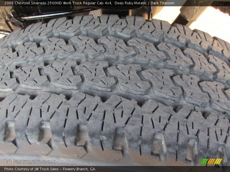 Deep Ruby Metallic / Dark Titanium 2009 Chevrolet Silverado 2500HD Work Truck Regular Cab 4x4